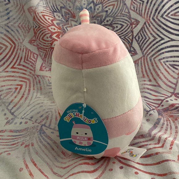 Squishmallows Squishmallow Amelie the strawberry milk stuffed plush - Picture 2 of 5